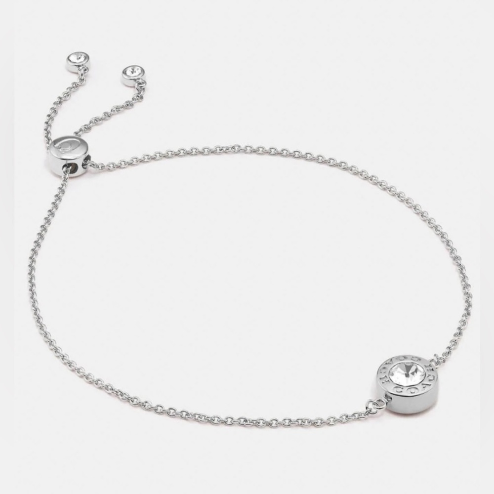 NWT Coach | F67072 | Silver Open Circle Slider Bracelet